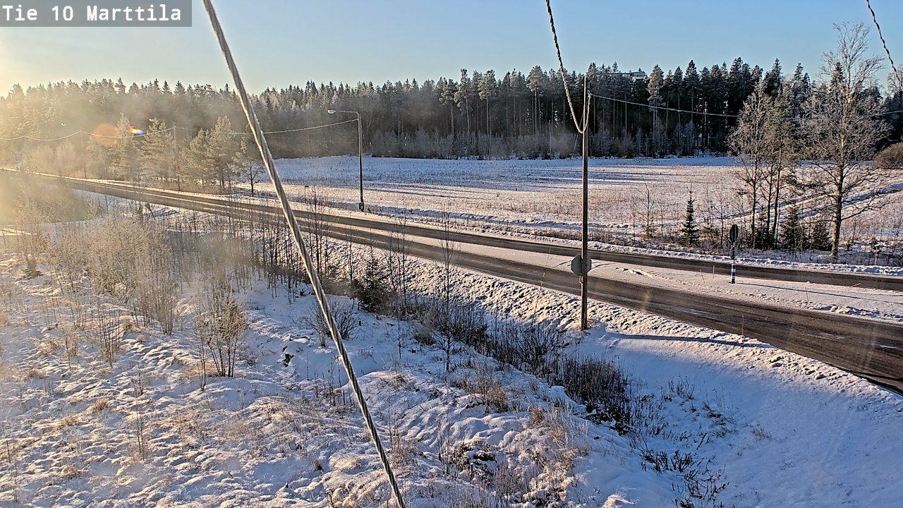 Weather Camera Image Väg 10 S:t Mårtens, Marttila, Varsinais-Suomi