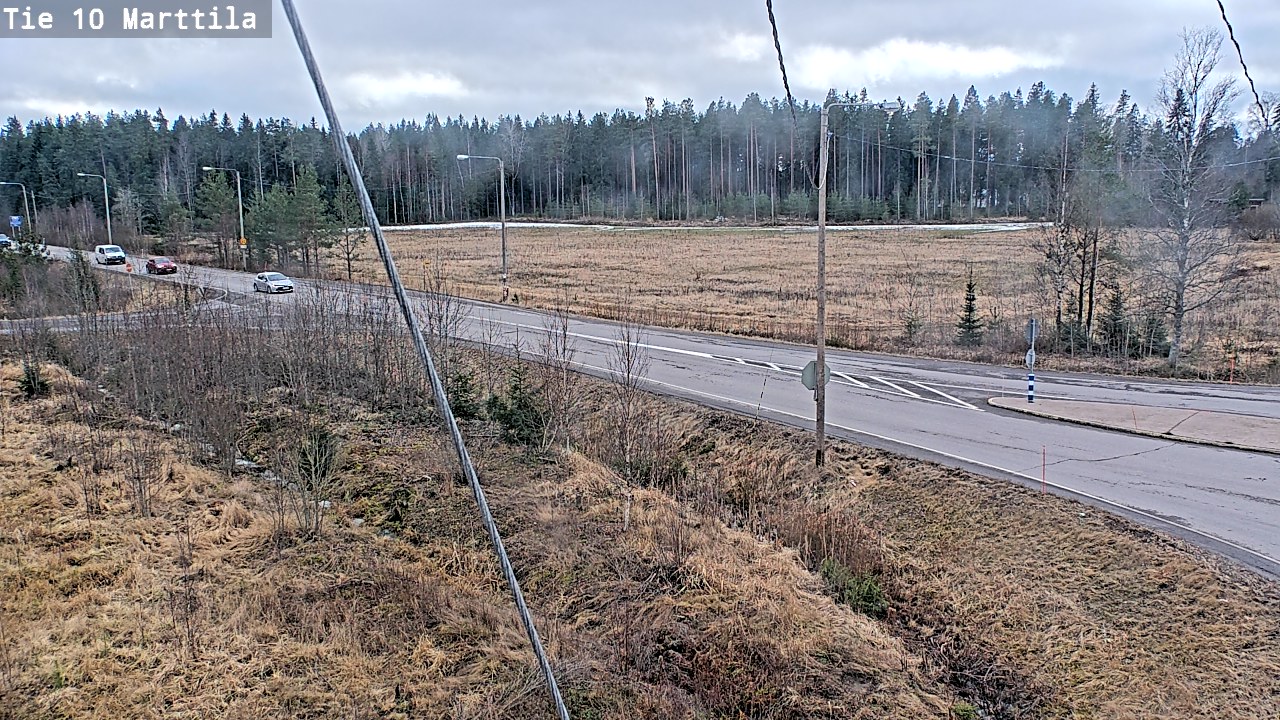 Weather Camera Image Väg 10 S:t Mårtens, Marttila, Varsinais-Suomi