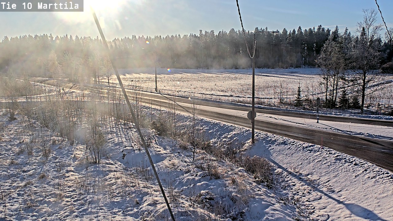 Weather Camera Image Väg 10 S:t Mårtens, Marttila, Varsinais-Suomi