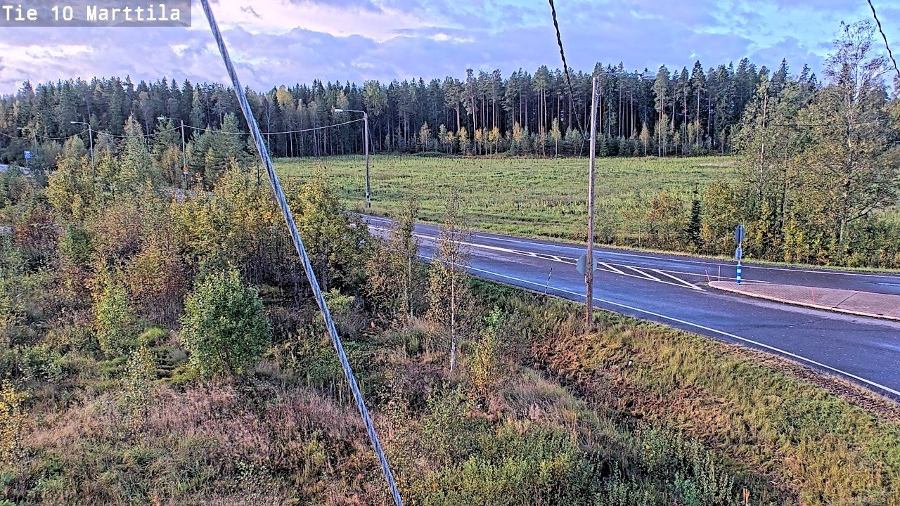 Weather Camera Image Väg 10 S:t Mårtens, Marttila, Varsinais-Suomi