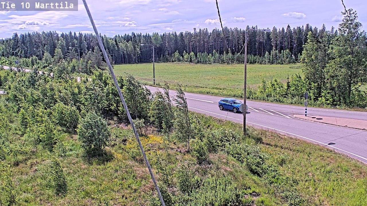 Weather Camera Image Väg 10 S:t Mårtens, Marttila, Varsinais-Suomi