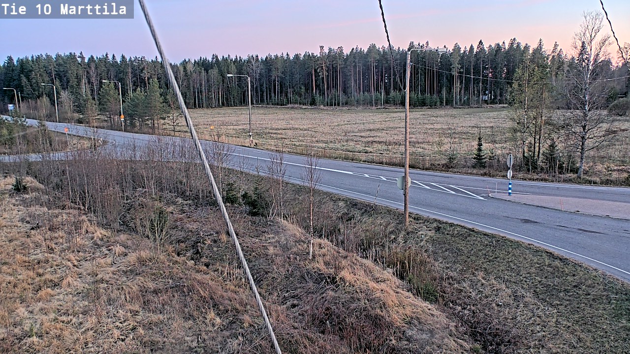 Weather Camera Image Väg 10 S:t Mårtens, Marttila, Varsinais-Suomi