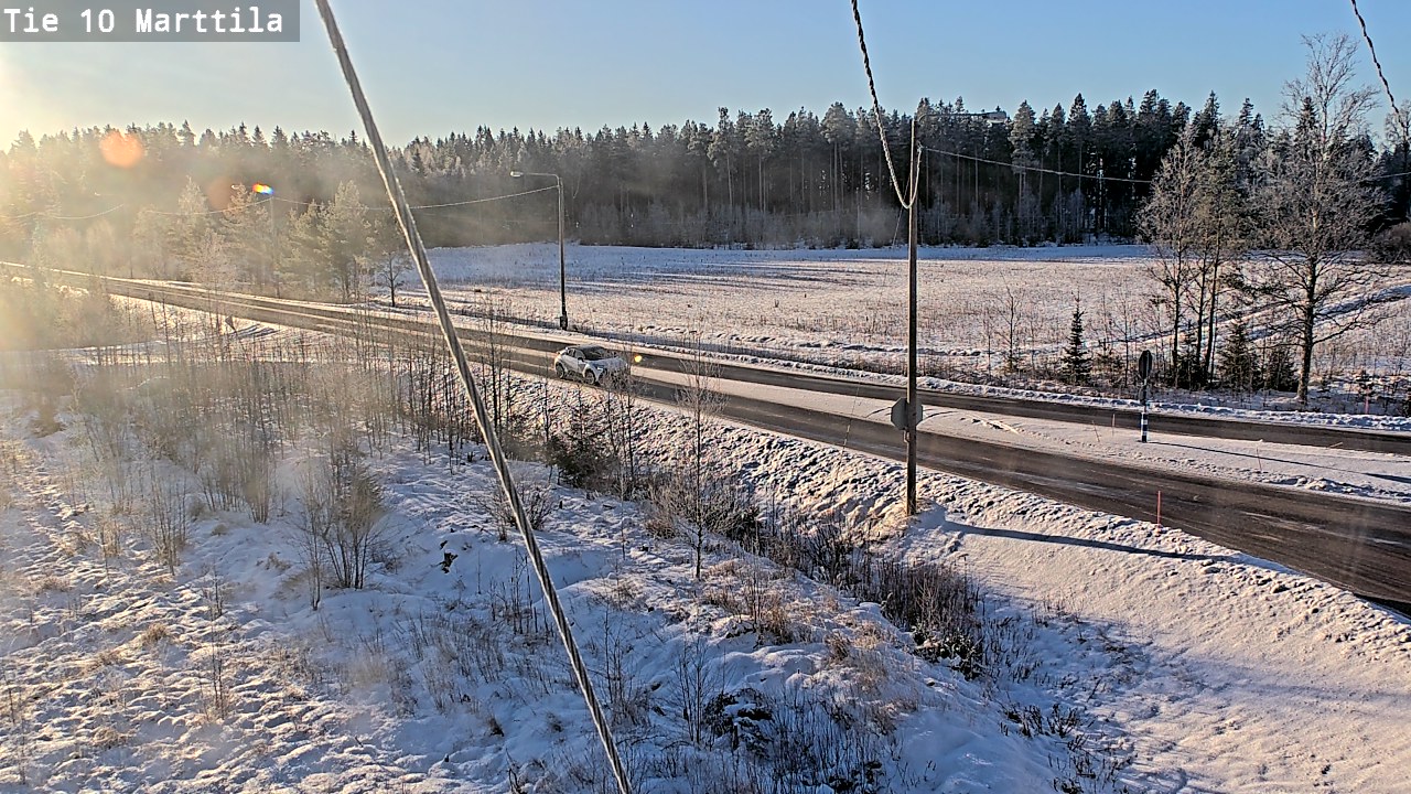 Weather Camera Image Väg 10 S:t Mårtens, Marttila, Varsinais-Suomi