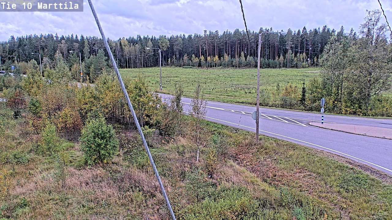 Weather Camera Image Väg 10 S:t Mårtens, Marttila, Varsinais-Suomi