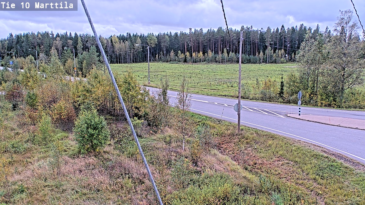 Weather Camera Image Väg 10 S:t Mårtens, Marttila, Varsinais-Suomi