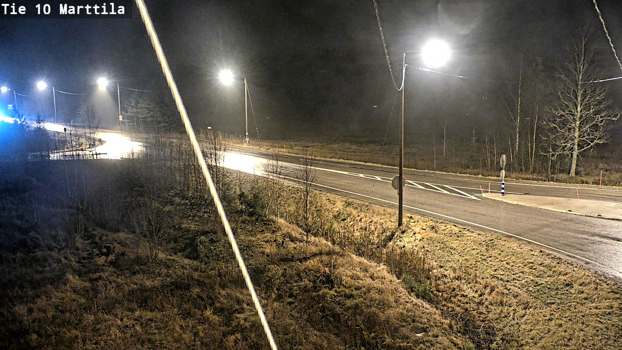 Weather Camera Image Väg 10 S:t Mårtens, Marttila, Varsinais-Suomi