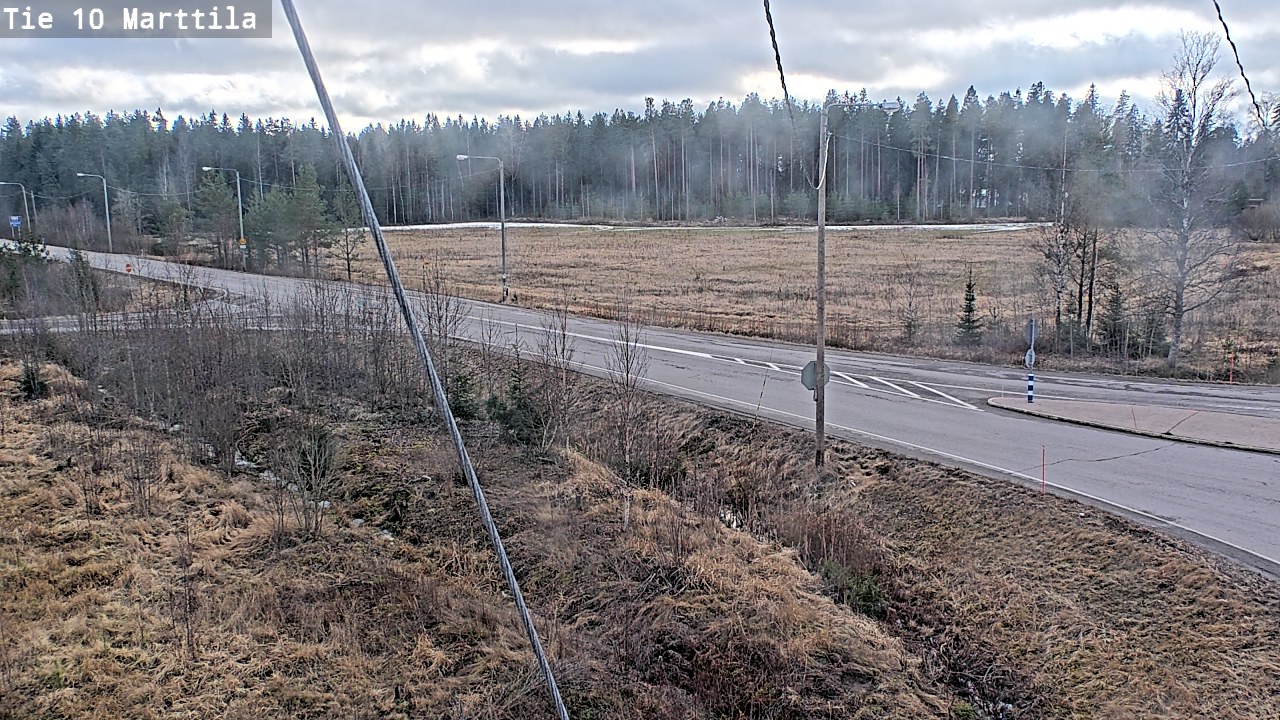 Weather Camera Image Väg 10 S:t Mårtens, Marttila, Varsinais-Suomi