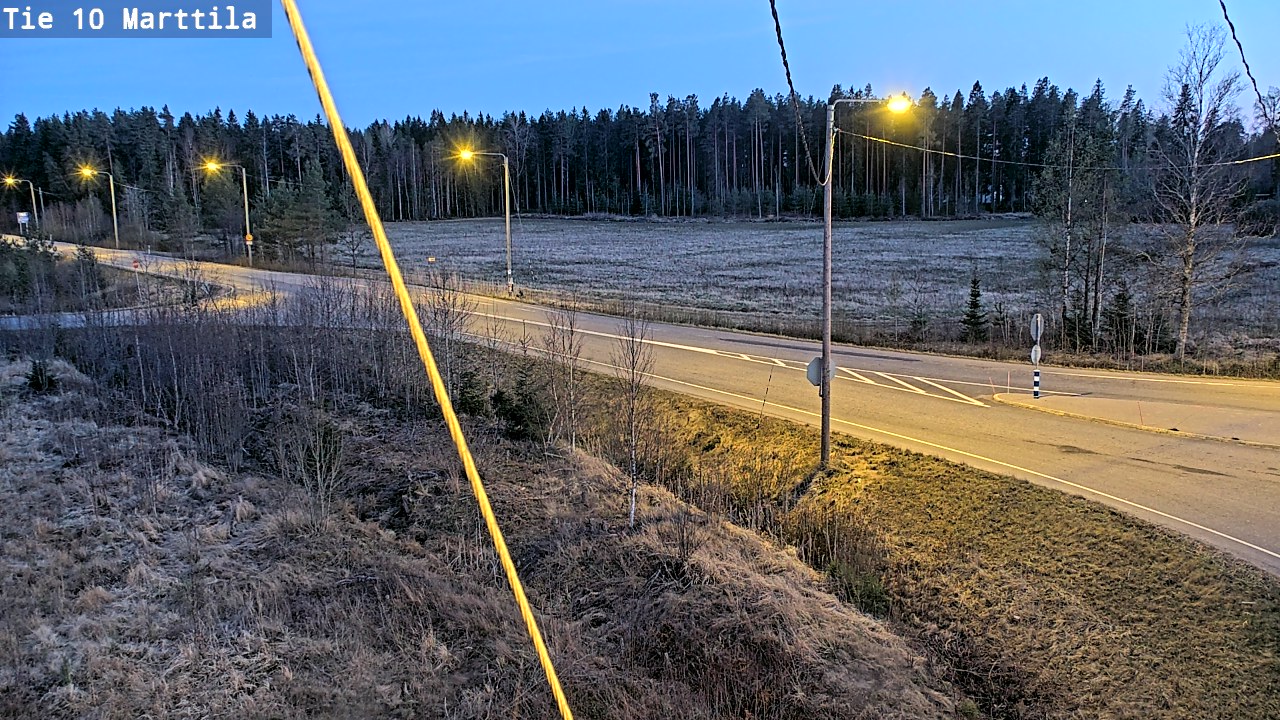 Weather Camera Image Väg 10 S:t Mårtens, Marttila, Varsinais-Suomi