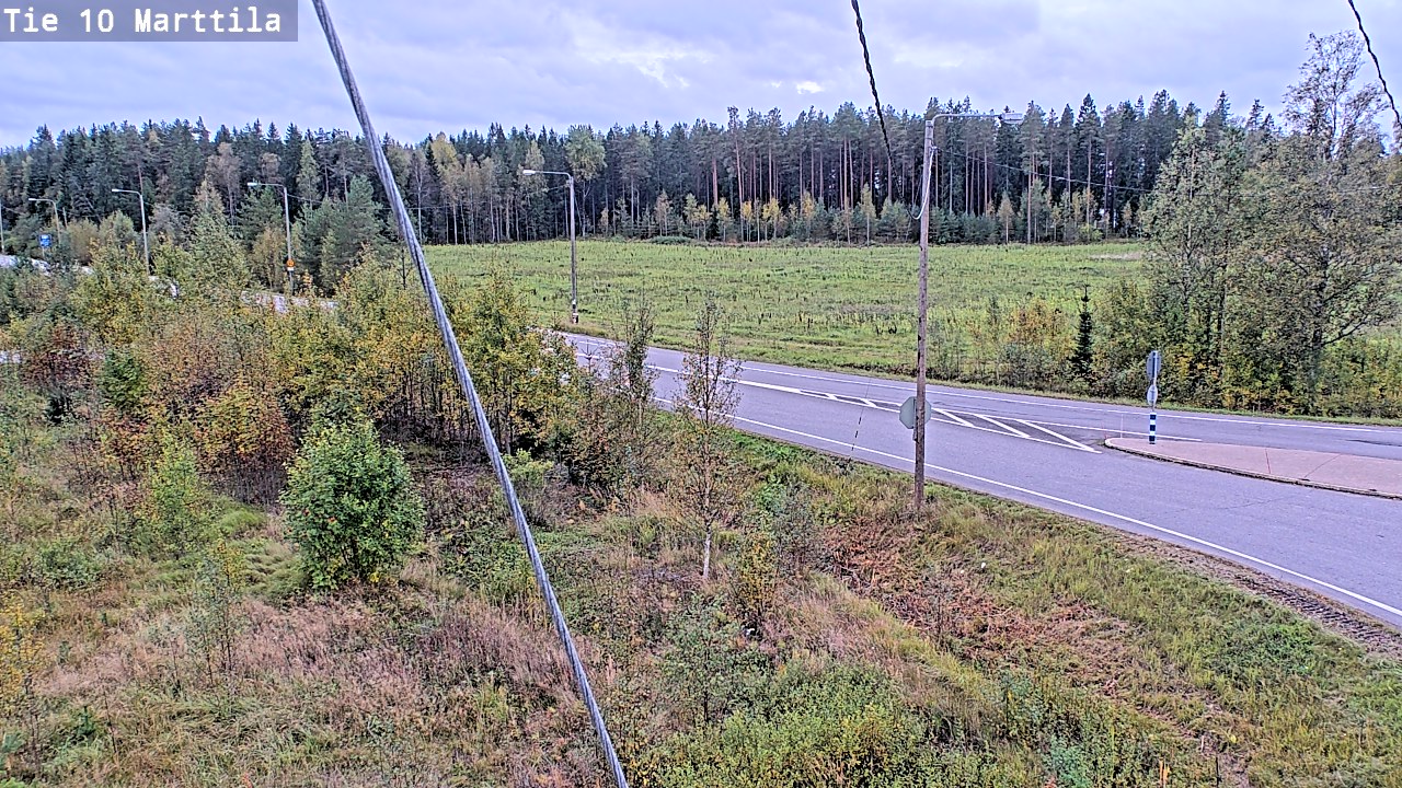 Weather Camera Image Väg 10 S:t Mårtens, Marttila, Varsinais-Suomi