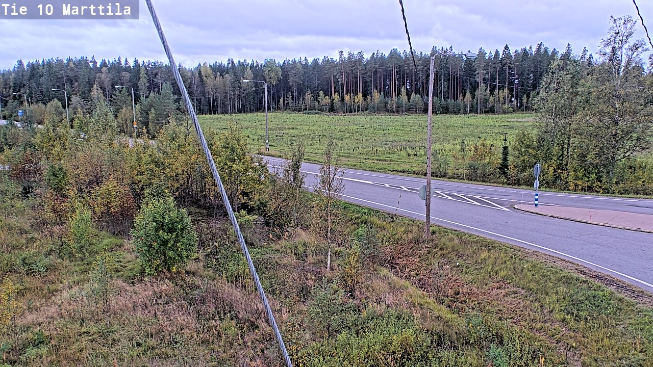 Weather Camera Image Väg 10 S:t Mårtens, Marttila, Varsinais-Suomi