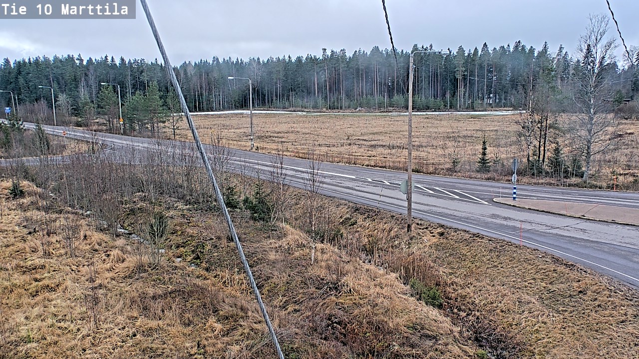 Weather Camera Image Väg 10 S:t Mårtens, Marttila, Varsinais-Suomi