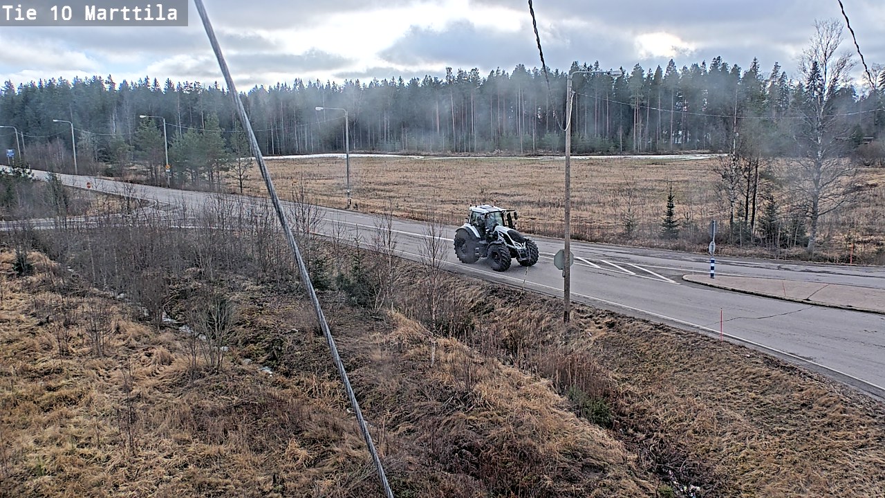 Weather Camera Image Väg 10 S:t Mårtens, Marttila, Varsinais-Suomi