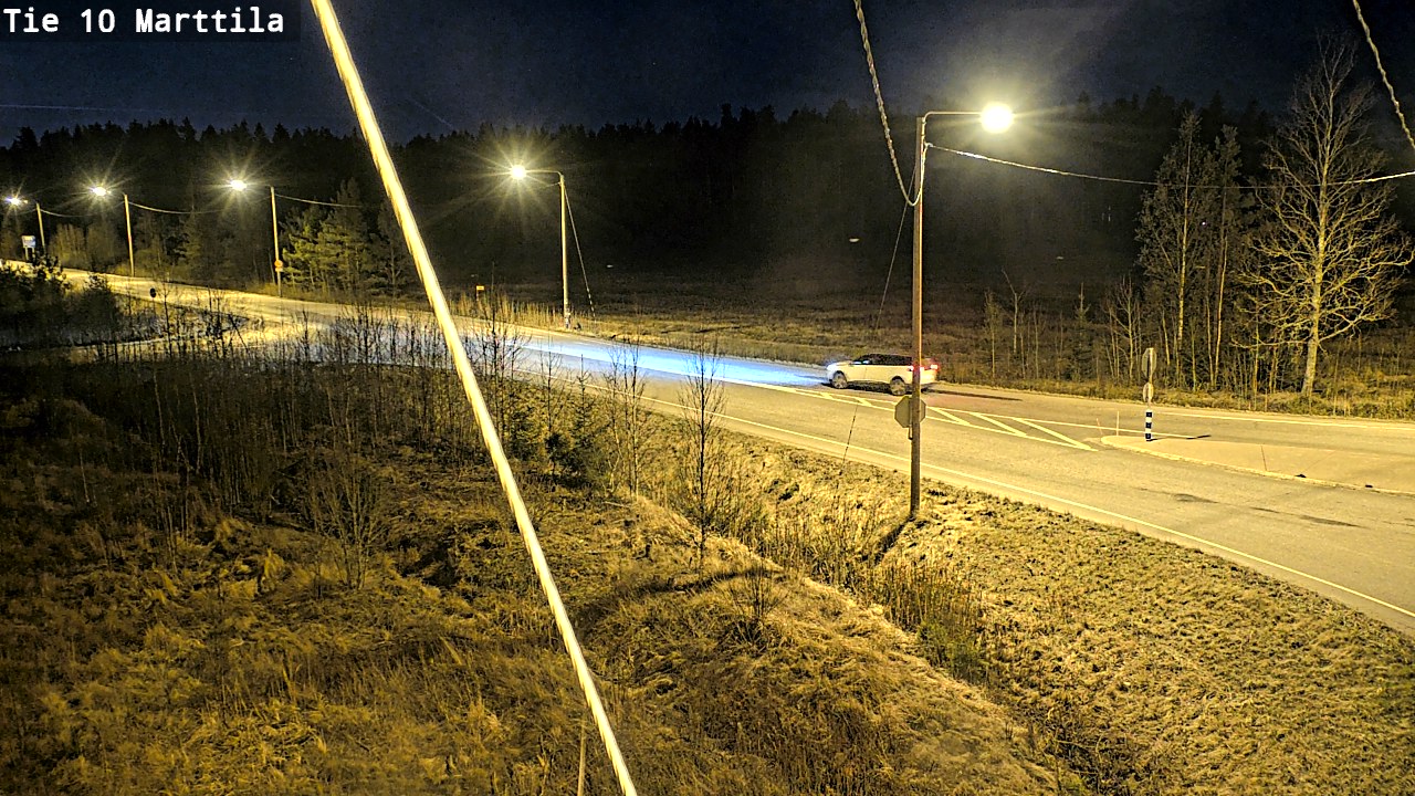 Weather Camera Image Väg 10 S:t Mårtens, Marttila, Varsinais-Suomi