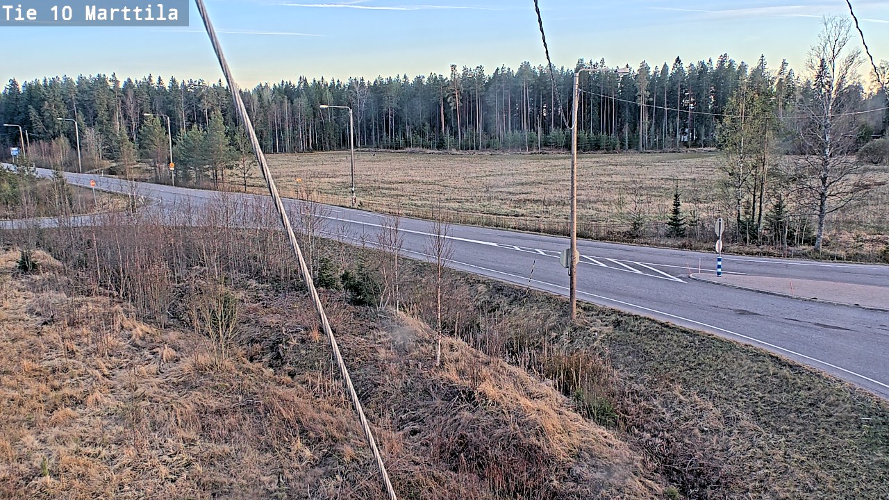Weather Camera Image Väg 10 S:t Mårtens, Marttila, Varsinais-Suomi