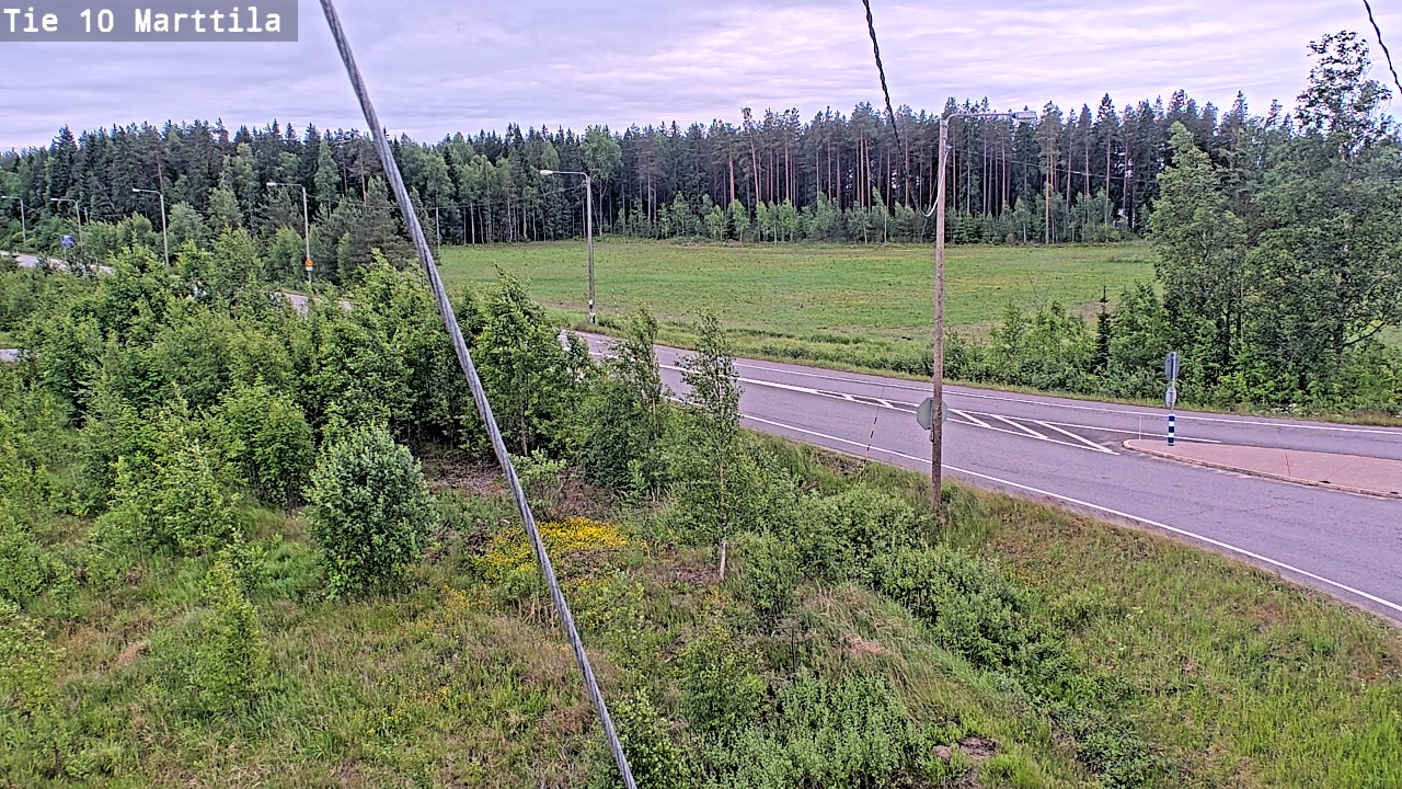 Weather Camera Image Väg 10 S:t Mårtens, Marttila, Varsinais-Suomi