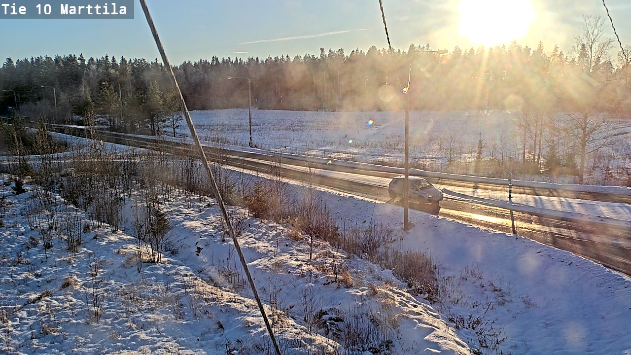 Weather Camera Image Väg 10 S:t Mårtens, Marttila, Varsinais-Suomi