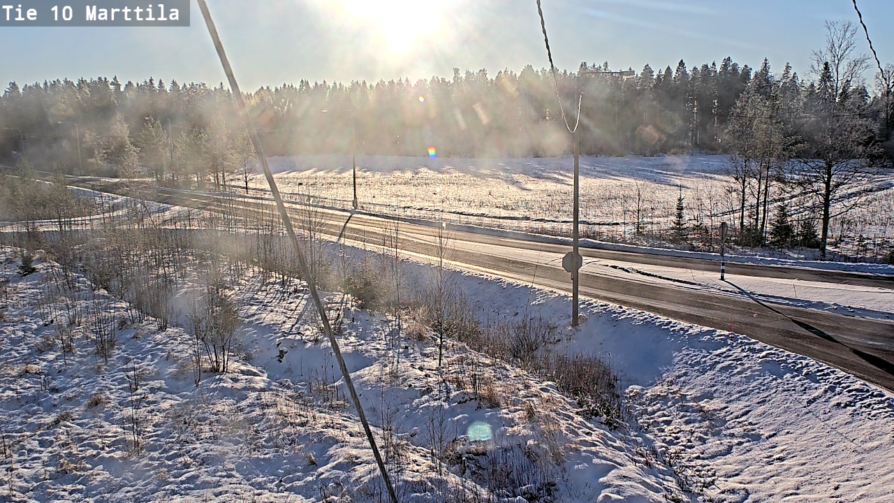 Weather Camera Image Väg 10 S:t Mårtens, Marttila, Varsinais-Suomi