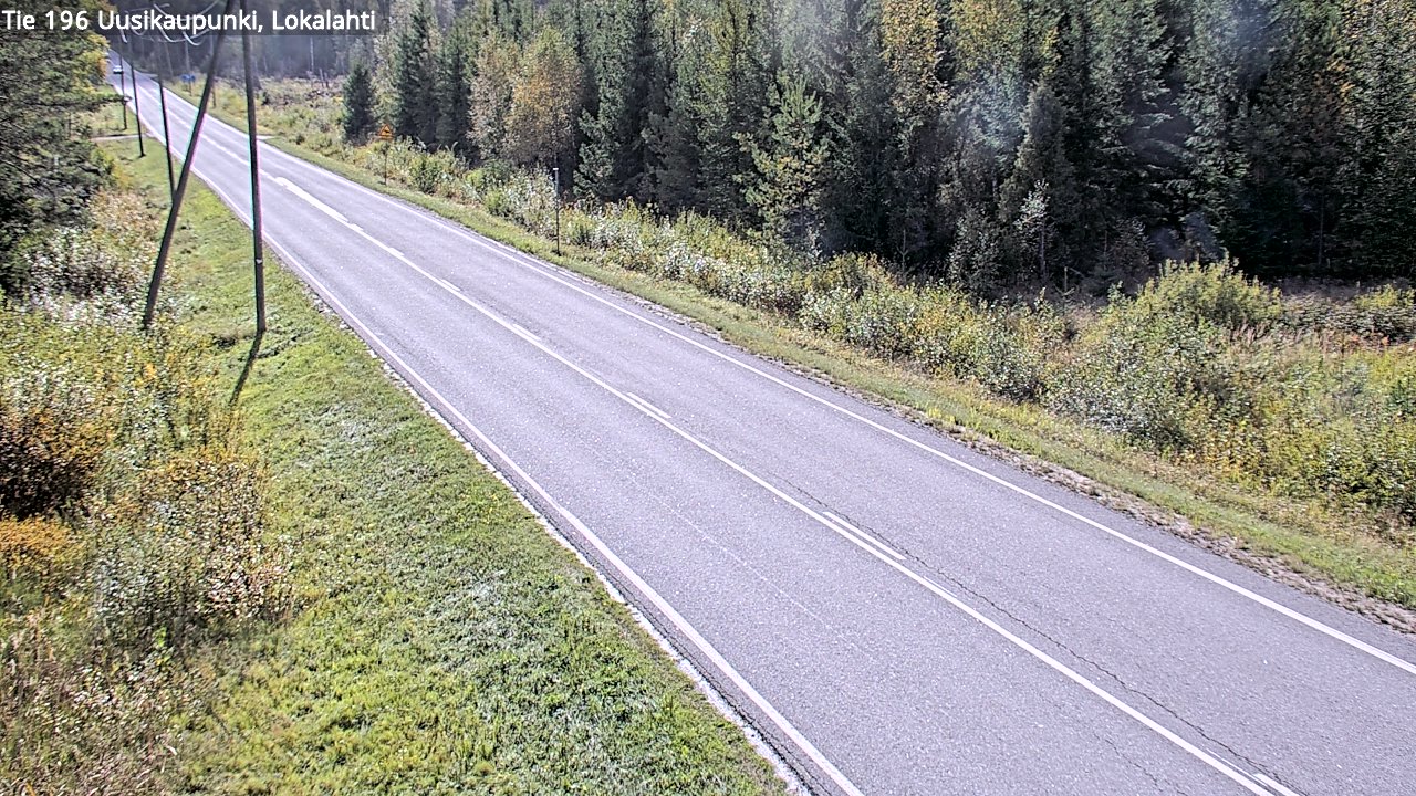 Weather Camera Image Road 196 Uusikaupunki, Lokalahti, Uusikaupunki, Varsinais-Suomi