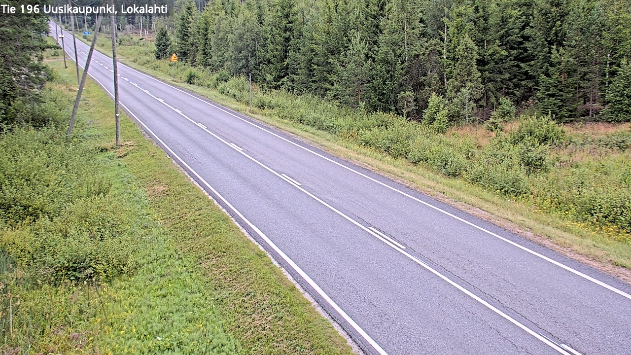 Weather Camera Image Road 196 Uusikaupunki, Lokalahti, Uusikaupunki, Varsinais-Suomi