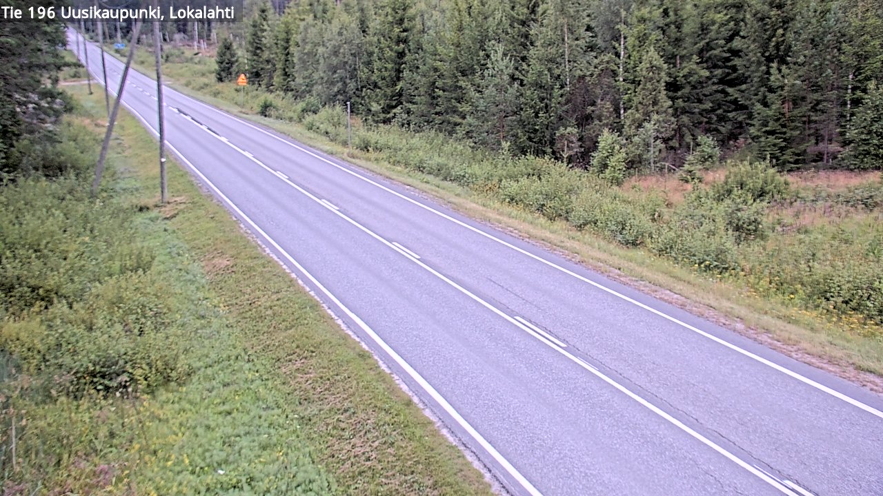 Weather Camera Image Road 196 Uusikaupunki, Lokalahti, Uusikaupunki, Varsinais-Suomi