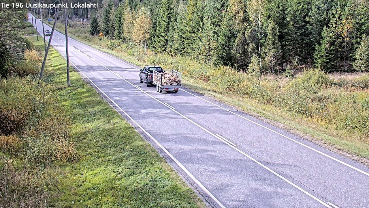 Weather Camera Image Road 196 Uusikaupunki, Lokalahti, Uusikaupunki, Varsinais-Suomi