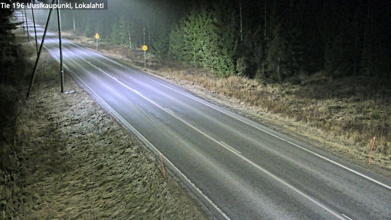 Weather Camera Image Väg 196 Nystad, Lokalax, Uusikaupunki, Varsinais-Suomi