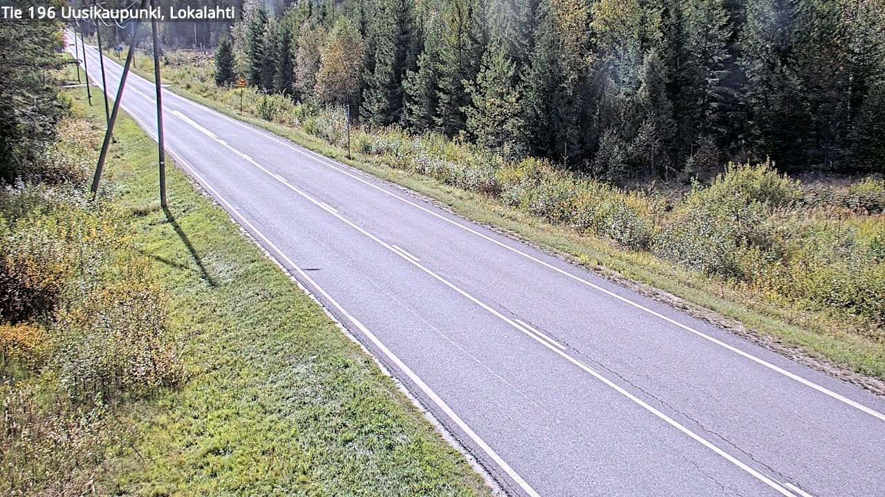 Weather Camera Image Road 196 Uusikaupunki, Lokalahti, Uusikaupunki, Varsinais-Suomi