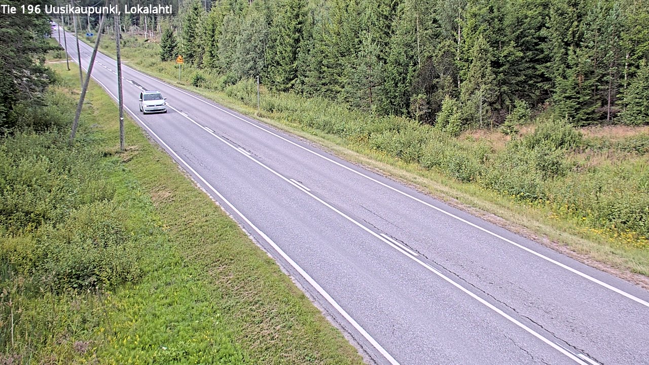 Weather Camera Image Road 196 Uusikaupunki, Lokalahti, Uusikaupunki, Varsinais-Suomi