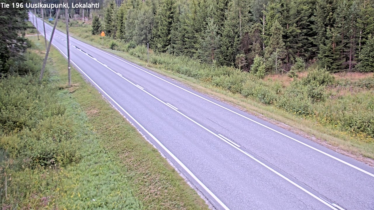 Weather Camera Image Road 196 Uusikaupunki, Lokalahti, Uusikaupunki, Varsinais-Suomi