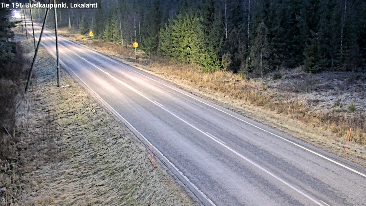 Weather Camera Image Road 196 Uusikaupunki, Lokalahti, Uusikaupunki, Varsinais-Suomi