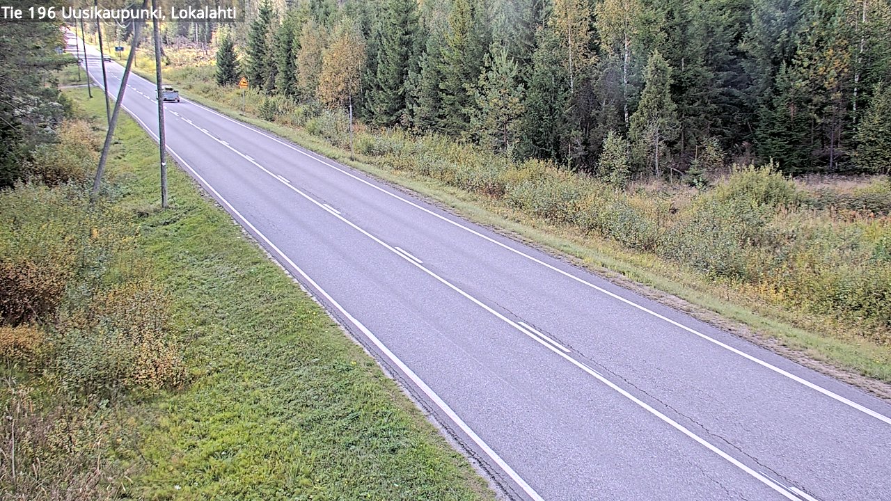 Weather Camera Image Road 196 Uusikaupunki, Lokalahti, Uusikaupunki, Varsinais-Suomi