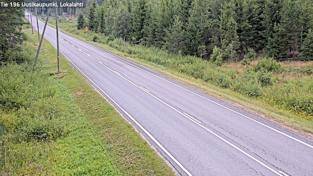 Weather Camera Image Road 196 Uusikaupunki, Lokalahti, Uusikaupunki, Varsinais-Suomi