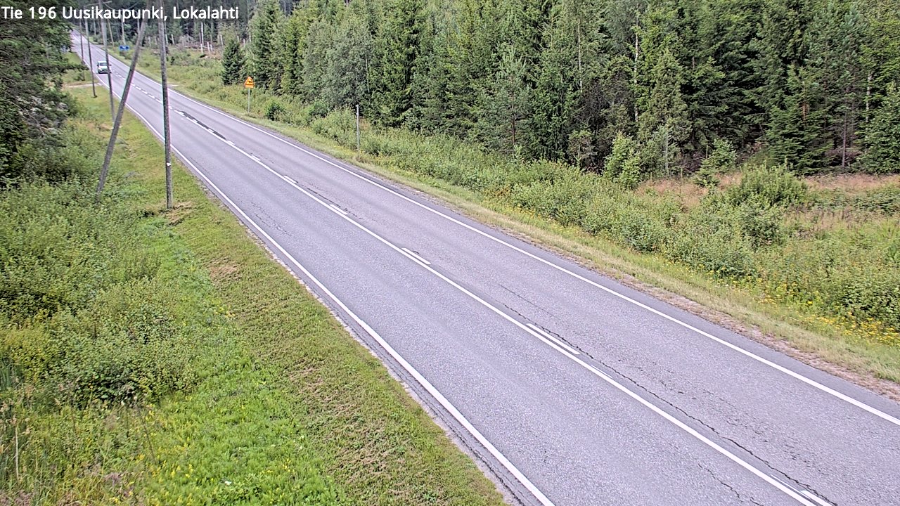 Weather Camera Image Road 196 Uusikaupunki, Lokalahti, Uusikaupunki, Varsinais-Suomi
