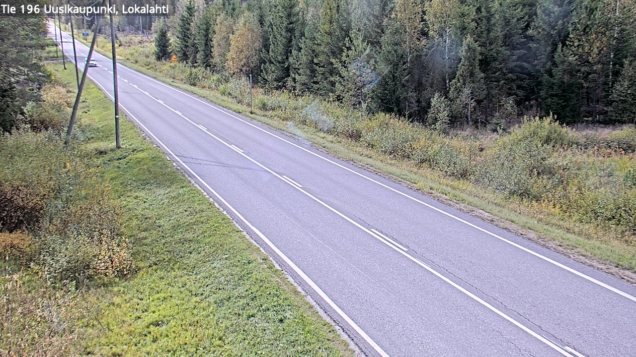 Weather Camera Image Road 196 Uusikaupunki, Lokalahti, Uusikaupunki, Varsinais-Suomi