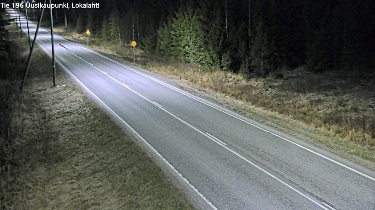 Weather Camera Image Väg 196 Nystad, Lokalax, Uusikaupunki, Varsinais-Suomi