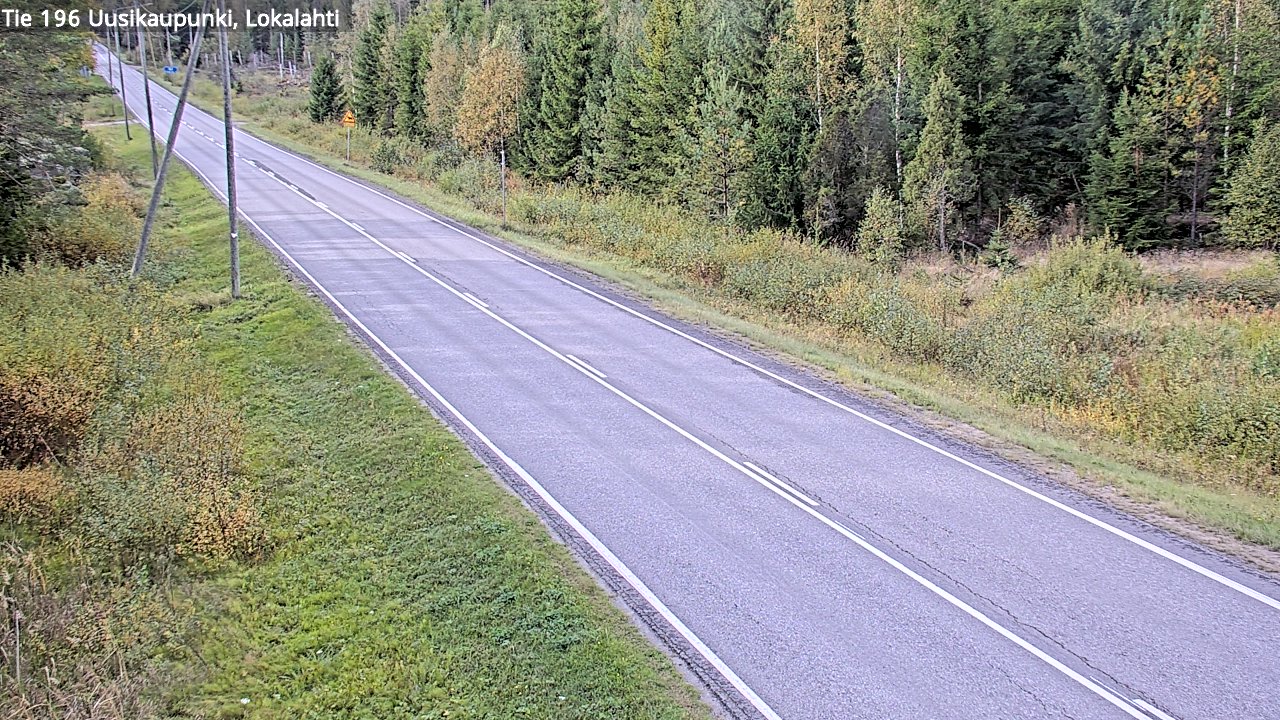 Weather Camera Image Road 196 Uusikaupunki, Lokalahti, Uusikaupunki, Varsinais-Suomi