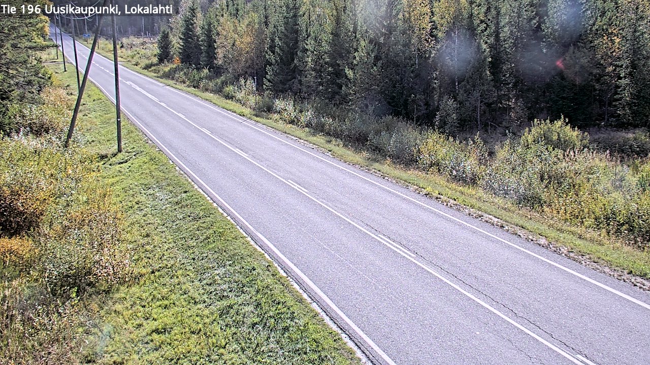 Weather Camera Image Road 196 Uusikaupunki, Lokalahti, Uusikaupunki, Varsinais-Suomi