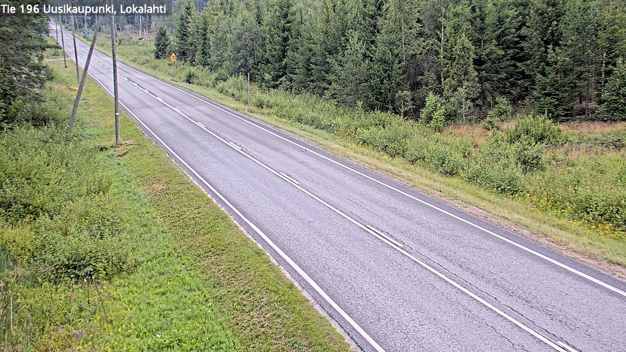 Weather Camera Image Road 196 Uusikaupunki, Lokalahti, Uusikaupunki, Varsinais-Suomi