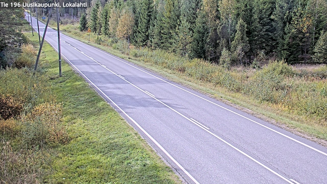 Weather Camera Image Road 196 Uusikaupunki, Lokalahti, Uusikaupunki, Varsinais-Suomi