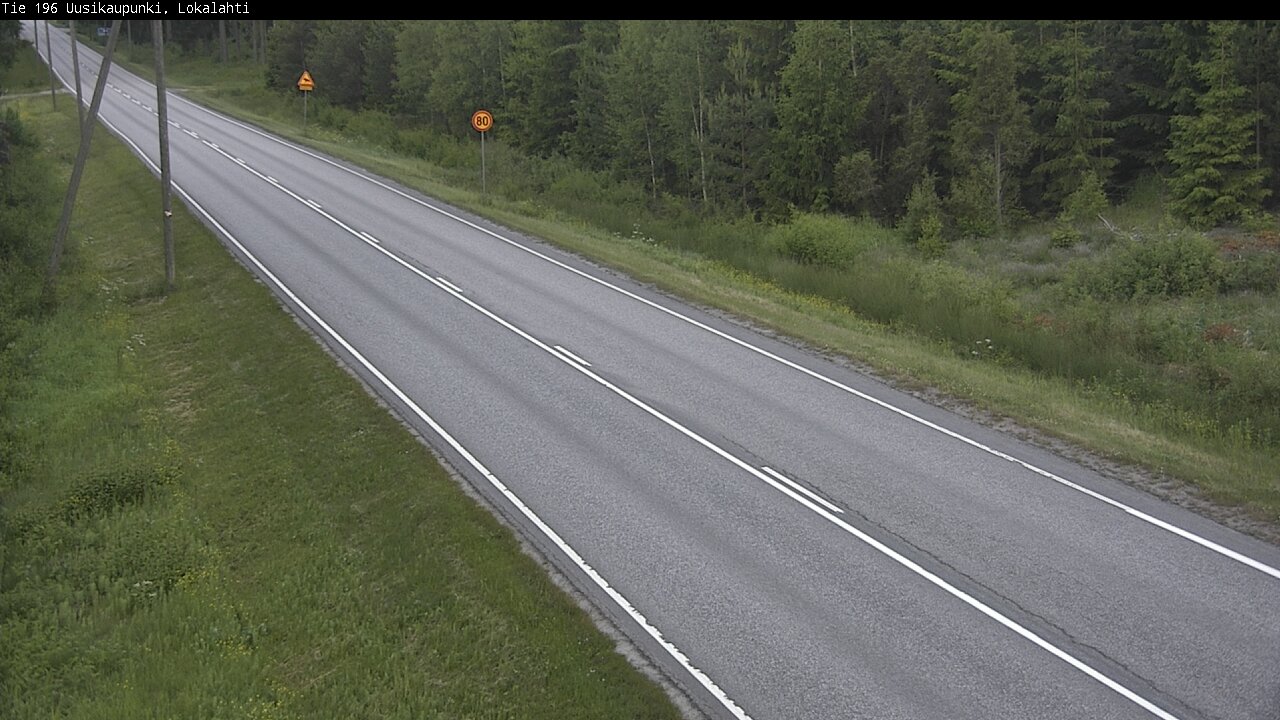 Weather Camera Image Väg 196 Nystad, Lokalax, Uusikaupunki, Varsinais-Suomi