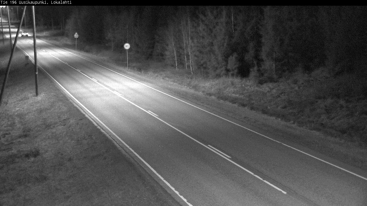 Weather Camera Image Road 196 Uusikaupunki, Lokalahti, Uusikaupunki, Varsinais-Suomi