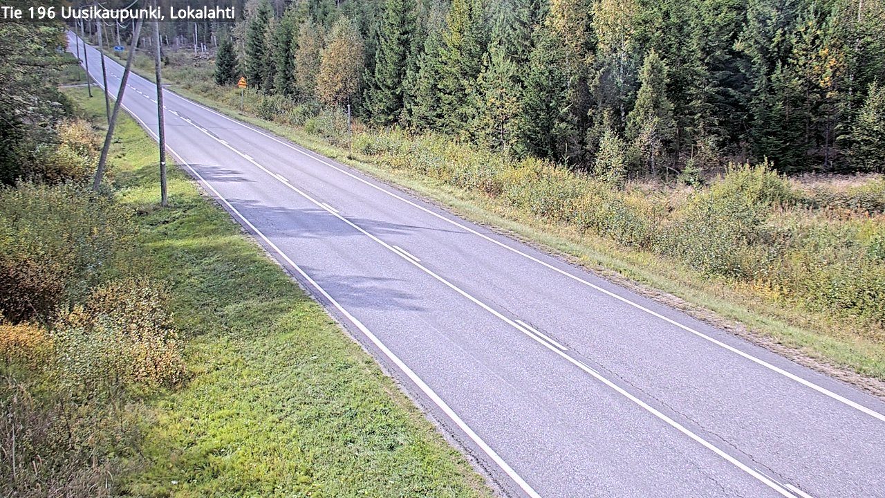 Weather Camera Image Road 196 Uusikaupunki, Lokalahti, Uusikaupunki, Varsinais-Suomi