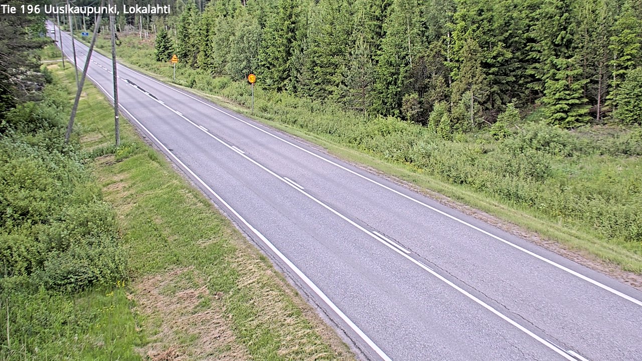 Weather Camera Image Väg 196 Nystad, Lokalax, Uusikaupunki, Varsinais-Suomi