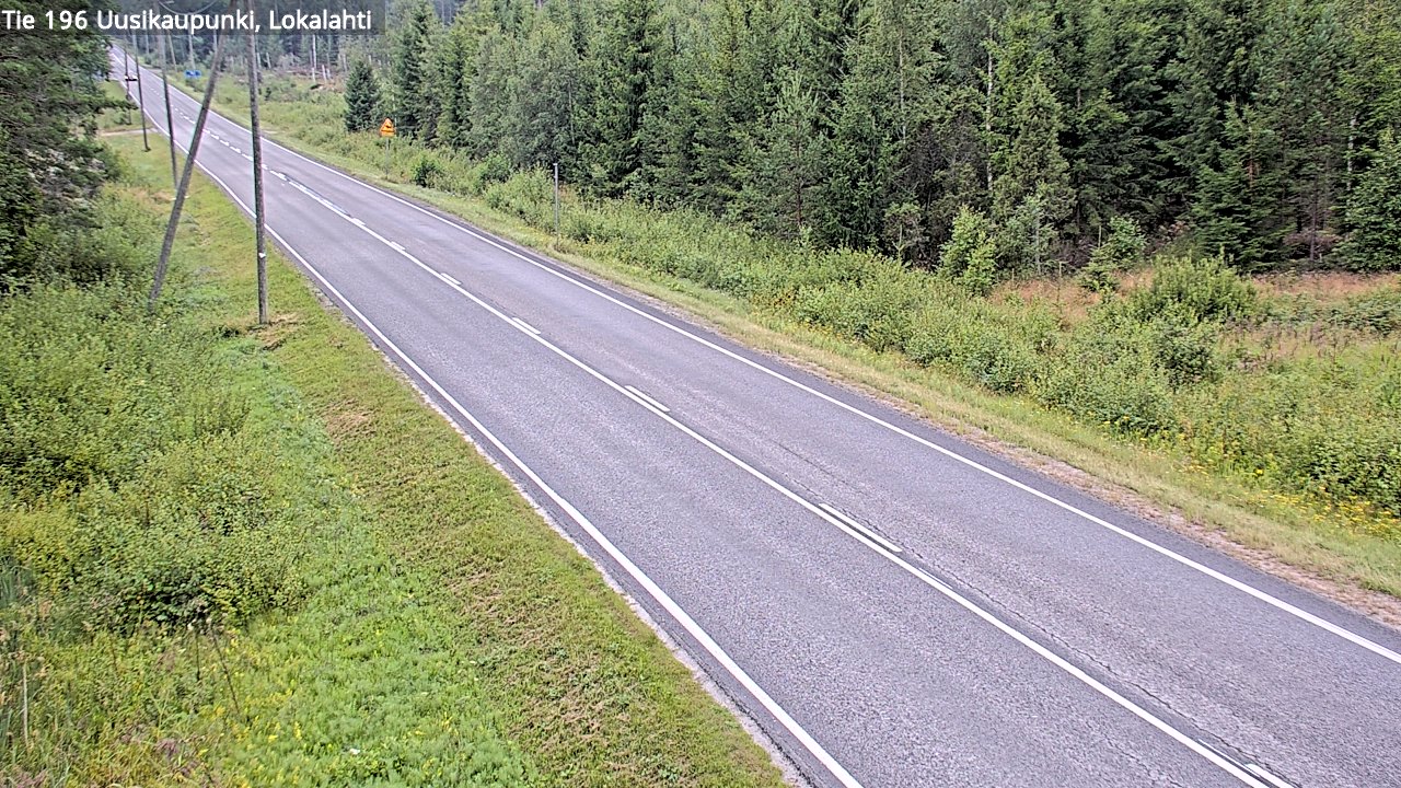 Weather Camera Image Road 196 Uusikaupunki, Lokalahti, Uusikaupunki, Varsinais-Suomi