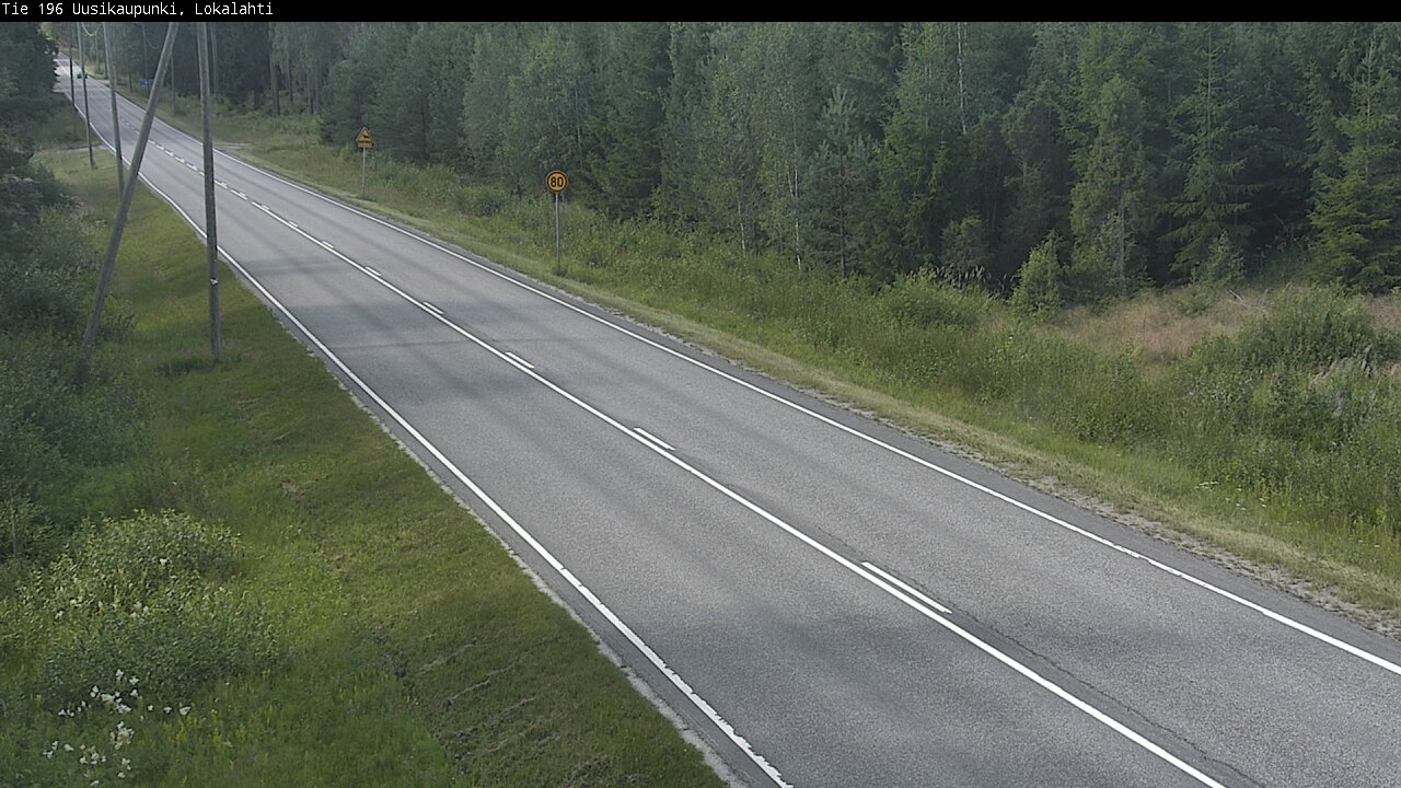 Weather Camera Image Road 196 Uusikaupunki, Lokalahti, Uusikaupunki, Varsinais-Suomi