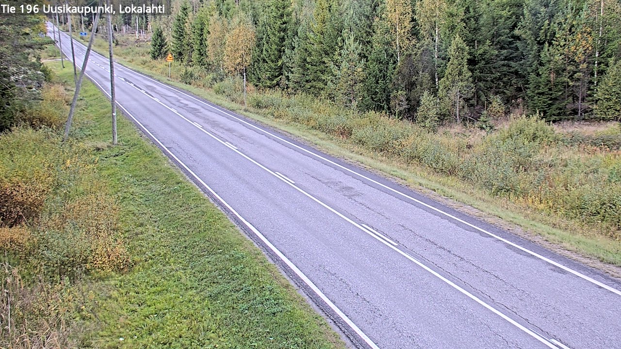 Weather Camera Image Road 196 Uusikaupunki, Lokalahti, Uusikaupunki, Varsinais-Suomi