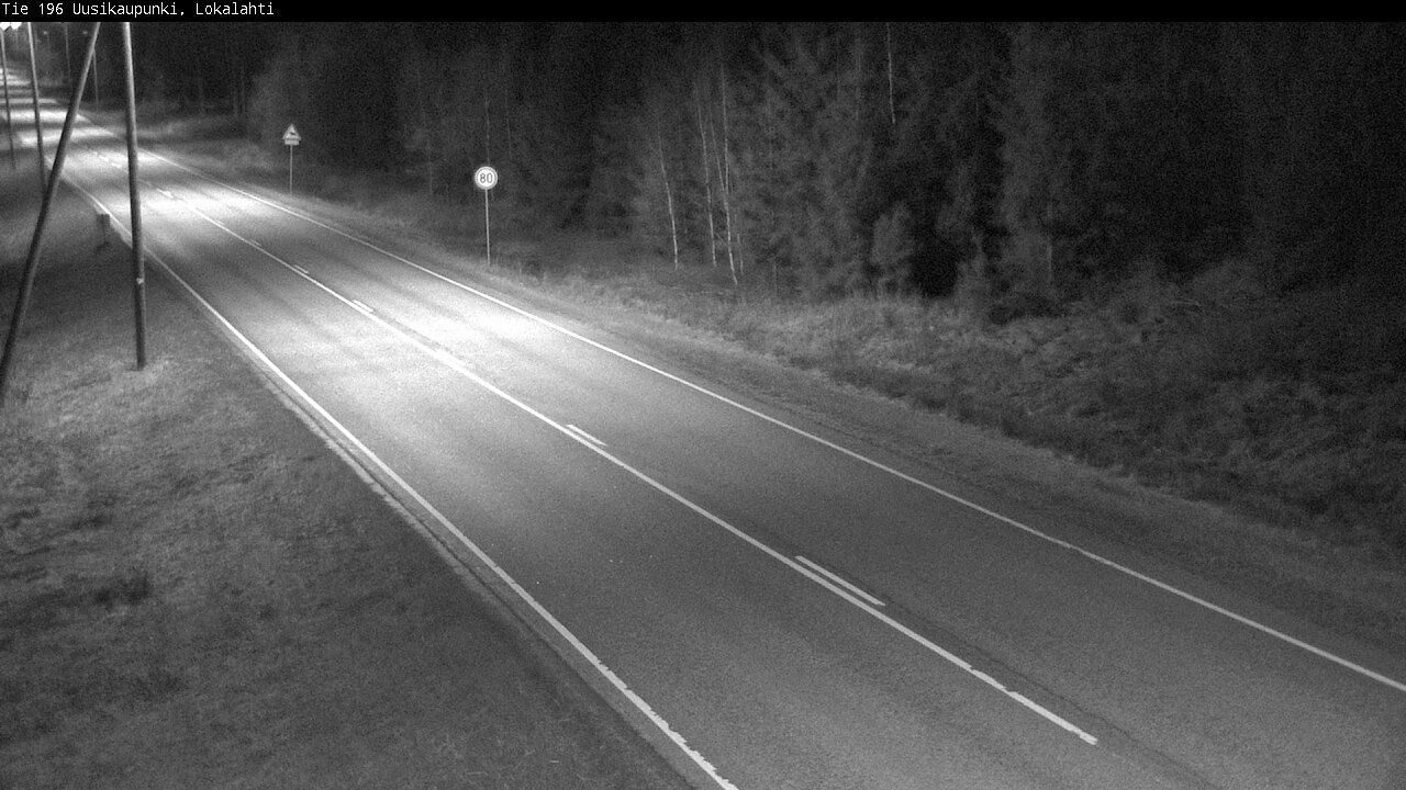 Weather Camera Image Väg 196 Nystad, Lokalax, Uusikaupunki, Varsinais-Suomi