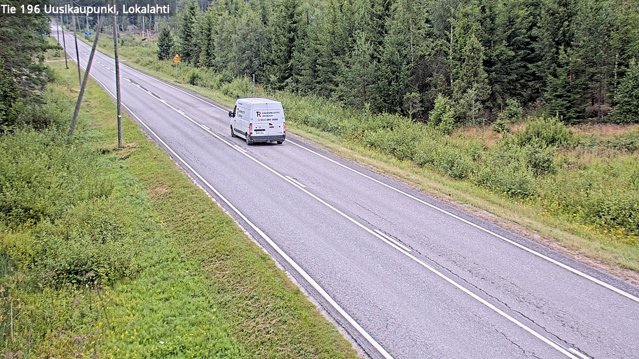 Weather Camera Image Road 196 Uusikaupunki, Lokalahti, Uusikaupunki, Varsinais-Suomi