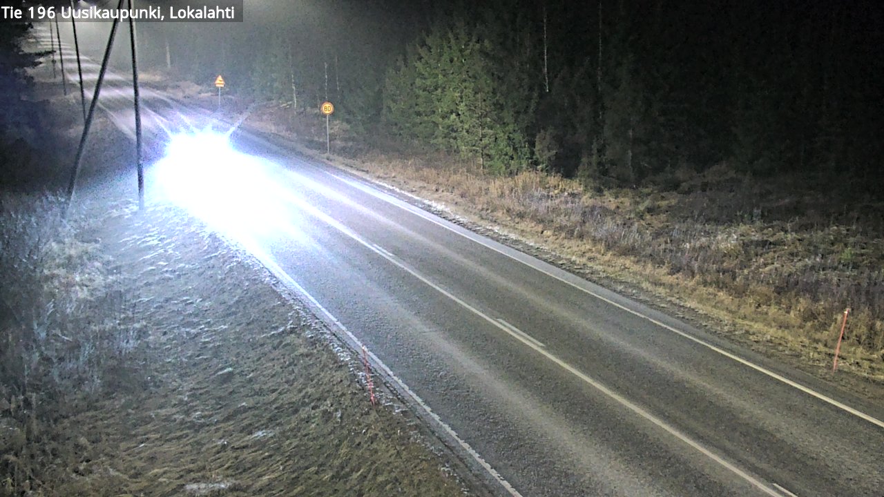 Weather Camera Image Road 196 Uusikaupunki, Lokalahti, Uusikaupunki, Varsinais-Suomi