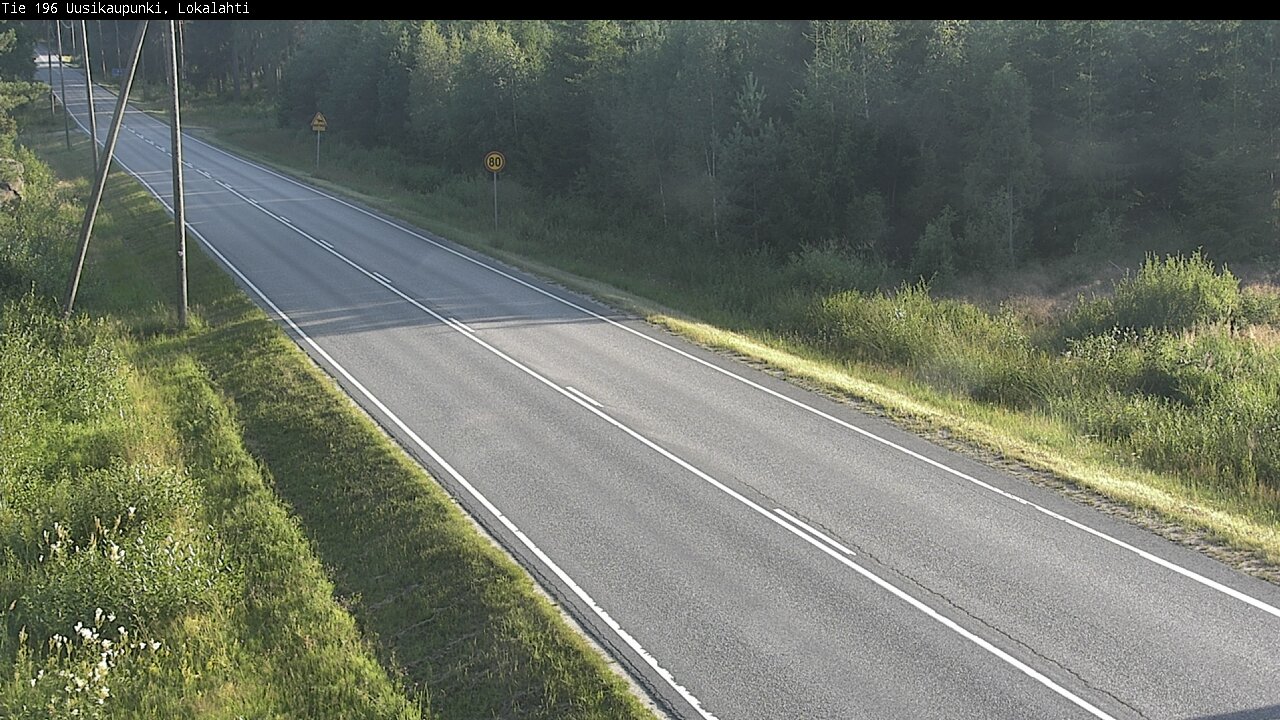 Weather Camera Image Road 196 Uusikaupunki, Lokalahti, Uusikaupunki, Varsinais-Suomi